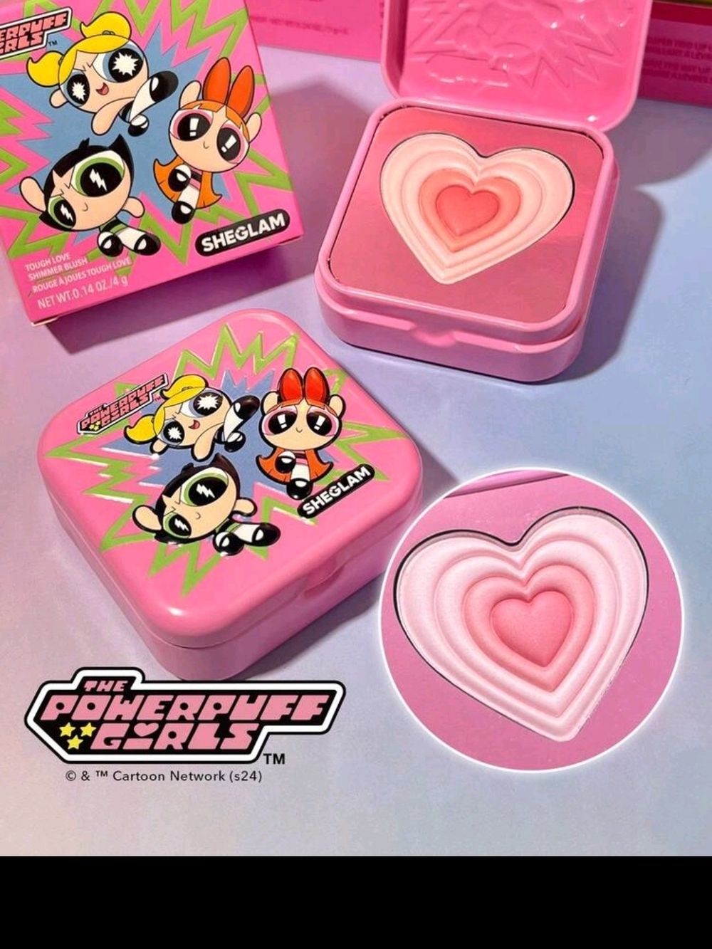 SheGlam Powerpuff Girls Heart Blush – Pink
